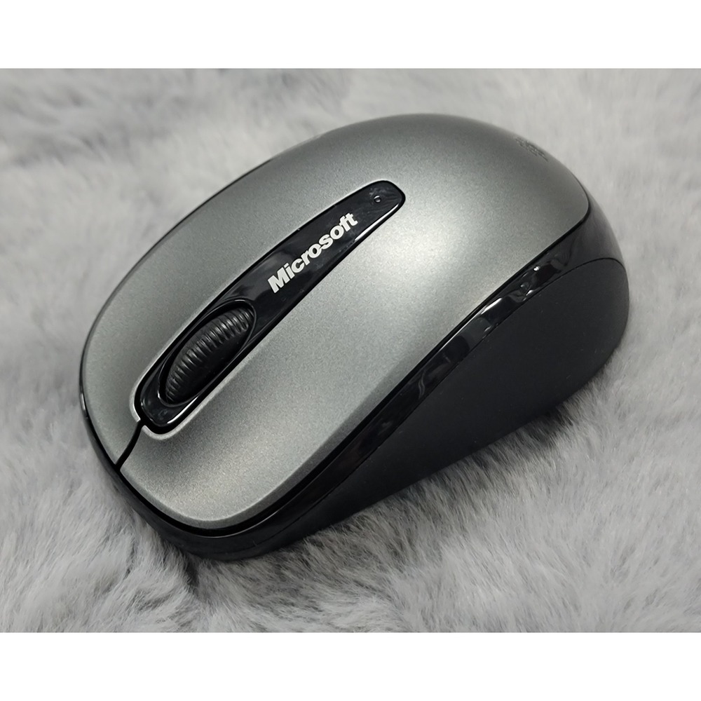 Microsoft Wireless Mobile Mouse 3500 Model‎ 1427 Black Gray with Dongle Tested